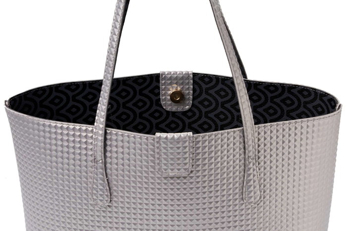 Lucky Bees Bolsa Tote Plateada Lucky Bees Bolsa Tote Plateada